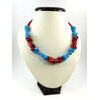 Exclusive necklace &quot;Queen of Coral&quot; Coral, Turquoise (Colors Collection)