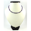 Amethyst facet necklace 5 mm