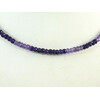 Amethyst facet necklace 5 mm