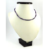 Amethyst facet necklace 5 mm