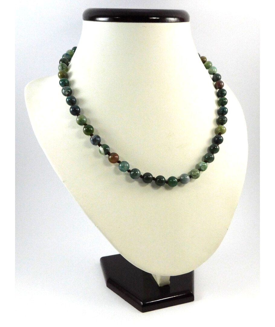 Green jasper necklace