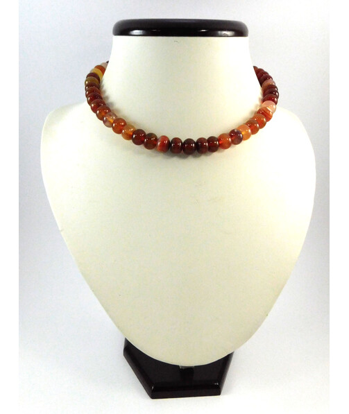 Carnelian rondel necklace