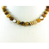 Agate face autumn necklace