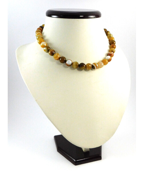 Agate face autumn necklace