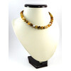 Agate face autumn necklace