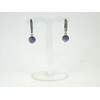 Exclusive matte Amethyst earrings