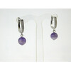 Exclusive matte Amethyst earrings