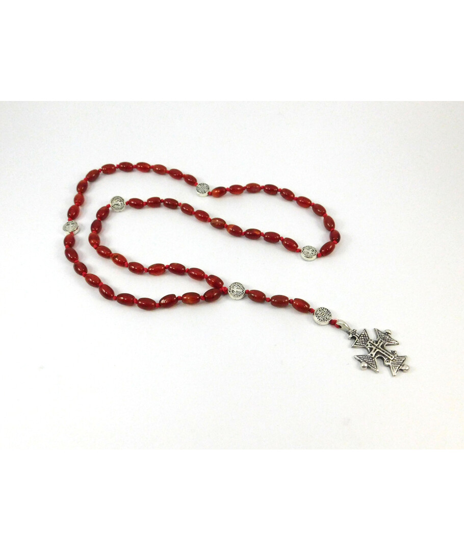 Rosary for prayer Carnelian