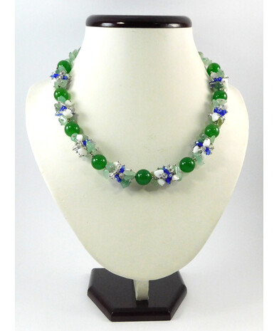 Exclusive necklace "Enchantress" Chrysoprase