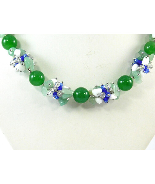 Exclusive necklace "Enchantress" Chrysoprase