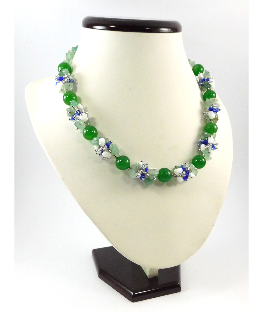 Exclusive necklace "Enchantress" Chrysoprase