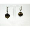 Exclusive earrings Tiger&#039;s eye faces