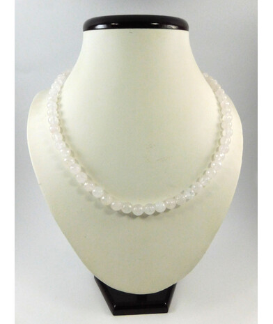 Exclusive necklace Rose quartz facet