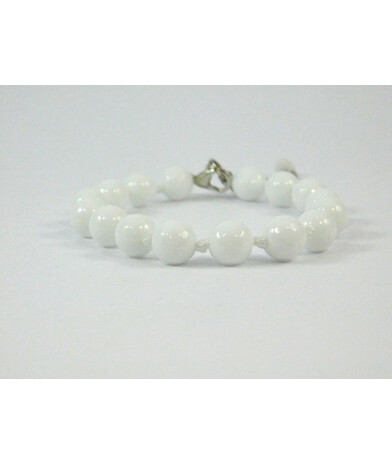 Exclusive bracelet Agate white face