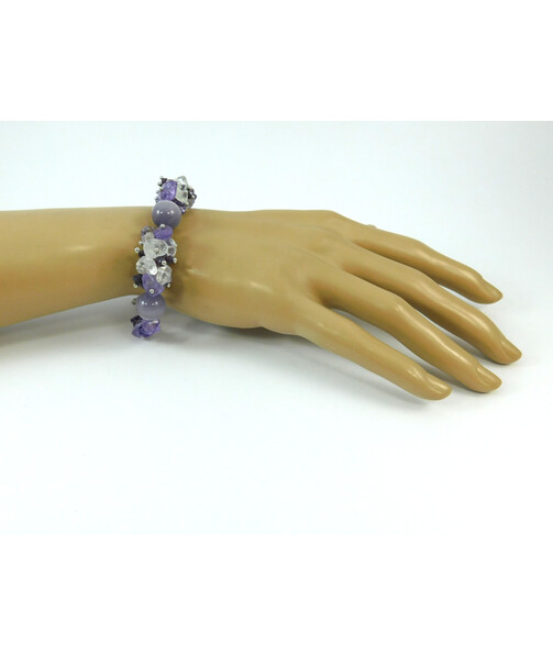 Exclusive bracelet "Purple dreams", Cat's eye