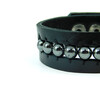 Exclusive leather hematite bracelet