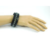 Exclusive leather hematite bracelet