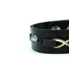 Exclusive leather bracelet &quot;Infinity&quot;, Moonstone