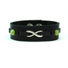 Exclusive leather bracelet &quot;Infinity&quot;, Agate