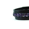 Exclusive leather bracelet Amethyst facet