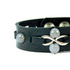 Exclusive leather bracelet &quot;Infinity&quot;, Agate