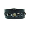 Exclusive Agate leather bracelet