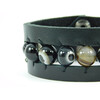 Exclusive Agate leather bracelet