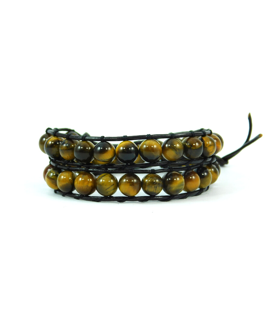 Exclusive double bracelet "Chan Lu" Tiger's eye