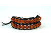 Exclusive double bracelet &quot;Chan Lu&quot; Carnelian facet