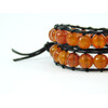 Exclusive double bracelet &quot;Chan Lu&quot; Carnelian facet