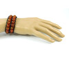 Exclusive double bracelet &quot;Chan Lu&quot; Carnelian facet