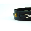 Exclusive leather bracelet &quot;Infinity&quot; Tiger&#039;s eye