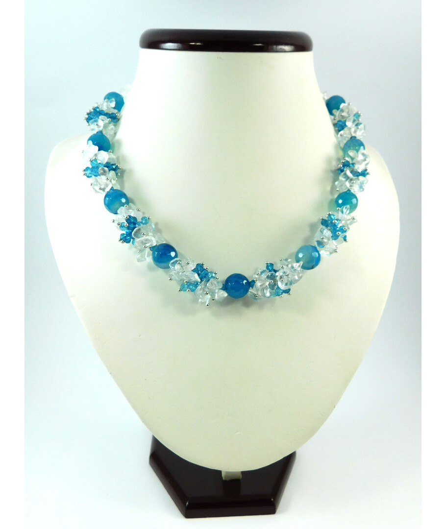 Exclusive necklace "Winter Spring" Agate