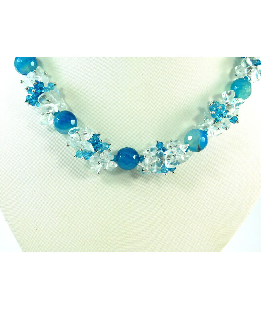 Exclusive necklace "Winter Spring" Agate