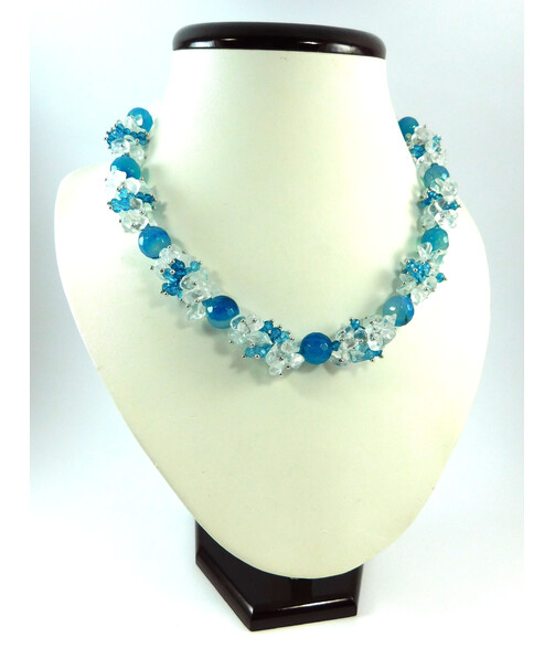 Exclusive necklace "Winter Spring" Agate