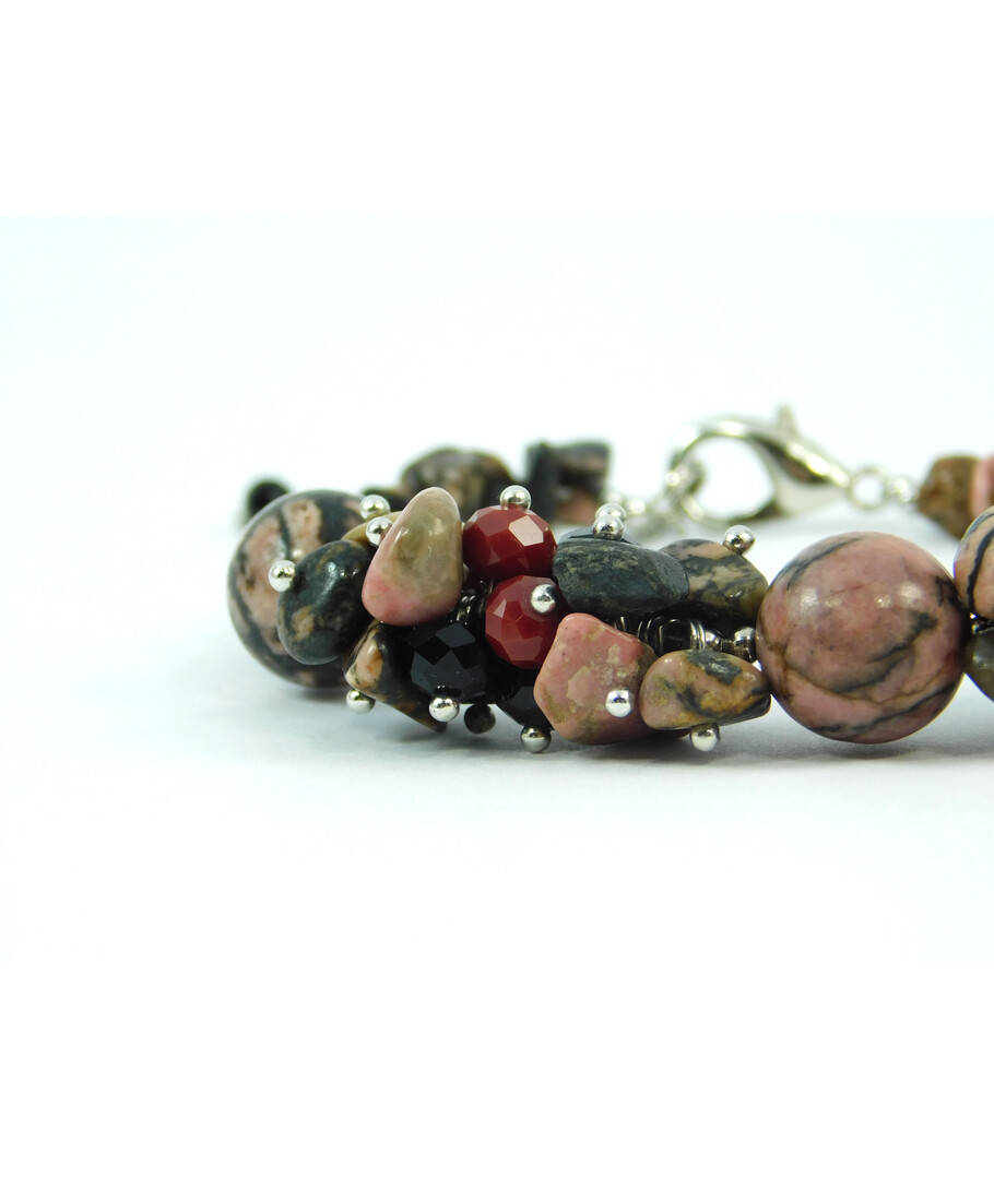 Exclusive bracelet "Jennifer" Rhodonite