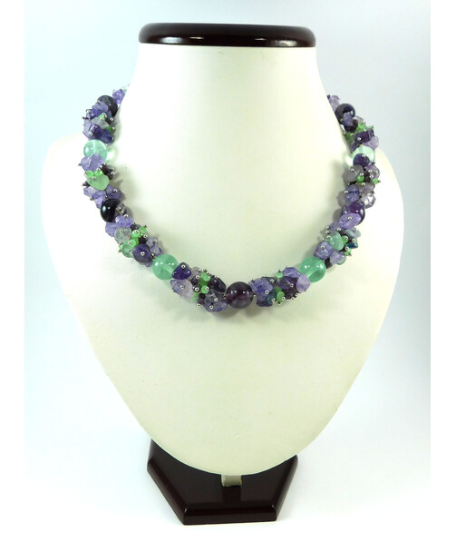 Exclusive necklace "Fluoria" Fluorite ("Colors" Collection)