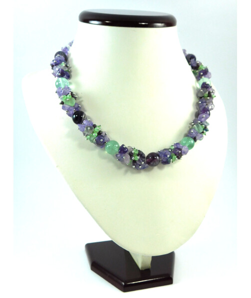 Exclusive necklace "Fluoria" Fluorite ("Colors" Collection)