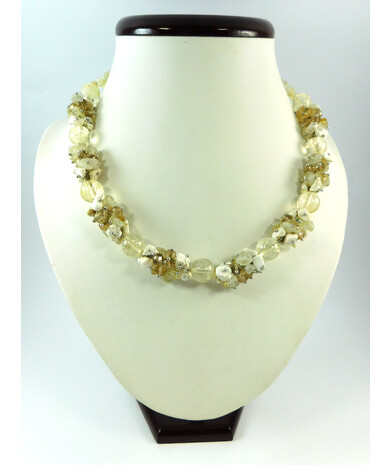 Exclusive necklace "Citrinia" Citrine ("Colors" Collection)