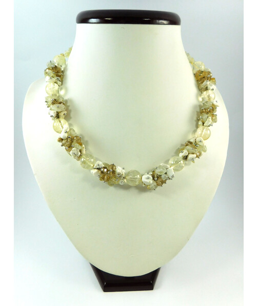 Exclusive necklace "Citrinia" Citrine ("Colors" Collection)