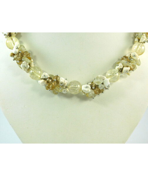 Exclusive necklace "Citrinia" Citrine ("Colors" Collection)