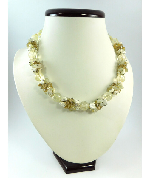 Exclusive necklace "Citrinia" Citrine ("Colors" Collection)