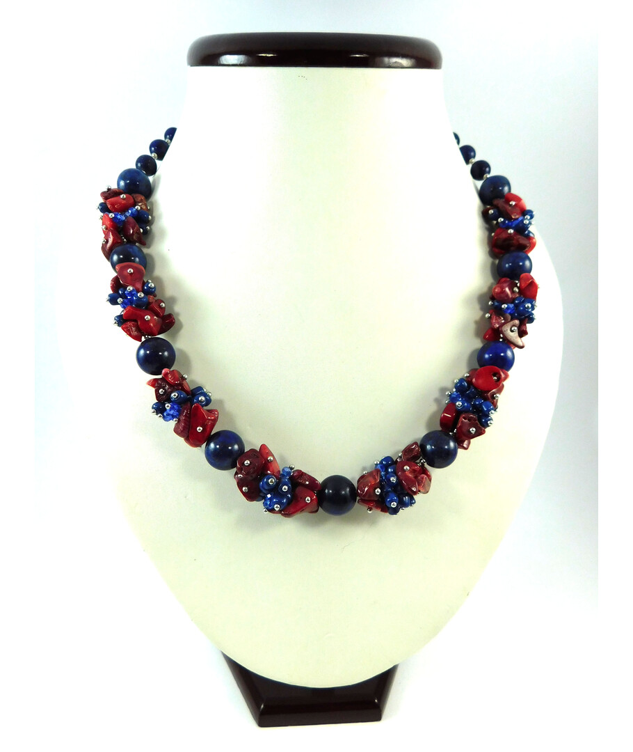 Exclusive necklace "Camelot" lapis lazuli (Collection "Colors")