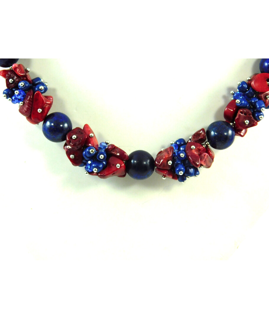 Exclusive necklace "Camelot" lapis lazuli (Collection "Colors")