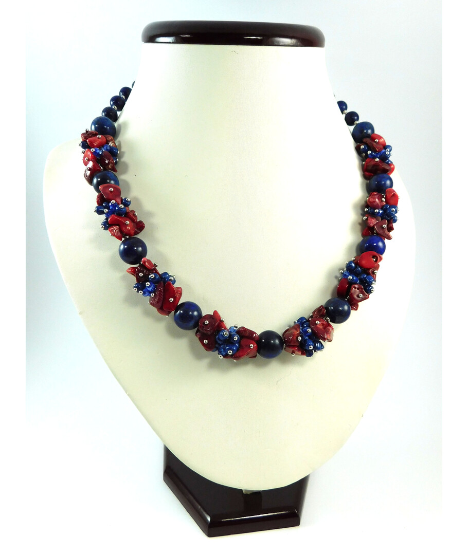 Exclusive necklace "Camelot" lapis lazuli (Collection "Colors")