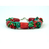 Exclusive coral bracelet &quot;Green dance&quot;