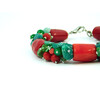 Exclusive coral bracelet &quot;Green dance&quot;