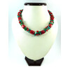 Exclusive necklace &quot;Green Dance&quot; Coral (&quot;Colors&quot; Collection)