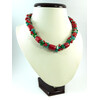 Exclusive necklace &quot;Green Dance&quot; Coral (&quot;Colors&quot; Collection)