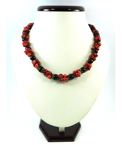 Exclusive necklace "Valentine" Agate ("Colors" Collection)